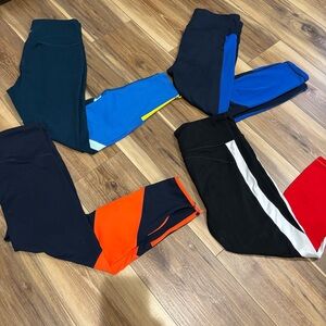 Bundle of 4 athletic leggings (3 gap fit and one old navy active )